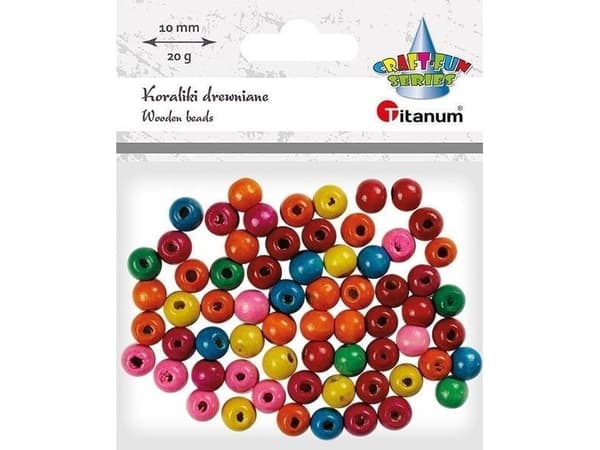 Runda träpärlor 10 g