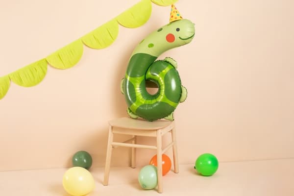 PartyDeco FB163-6, Leksaksballong, Folie, Multifärg, Bild, Universal, Universal