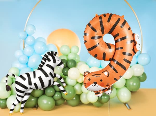 Party Deco Folieballong 9 Tiger 64x87cm