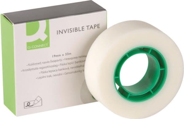 Q-Connect matt selvklebende tape, 19mm, 33m - 5705831021648