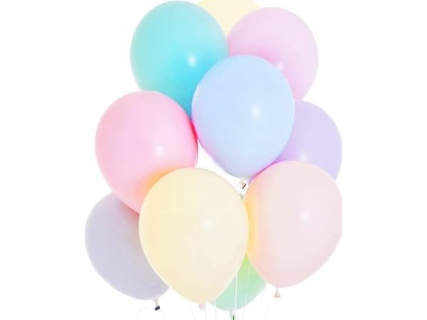 PartyDeco Latexballonger 27cm hållbar pastell 10st