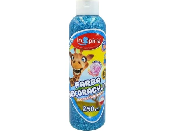 OPPSETT Blå glitter dekorativ maling 250ml