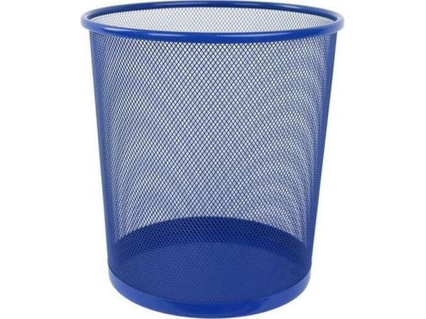 Liten rund kurv blå