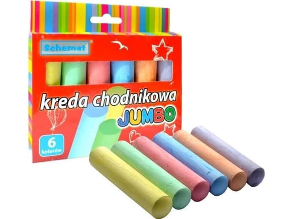 Jumbo päällystysliitu 6 väriä EDUKAMP