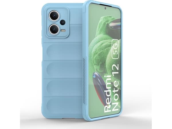 Hurtel Magic Shield fodral för Xiaomi Redmi Note 12 5G / Poco X5 5G flexibelt pansarfodral ljusblått