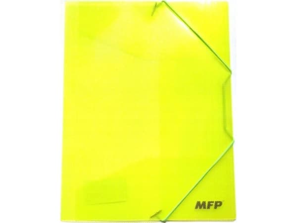 MFP papirmappe M A4 grønn med PP gummi 5370342
