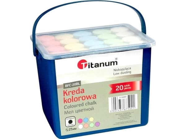 Titanum sidewalk chalk 20pcs (mix) (BFC-12BL SQUARE)