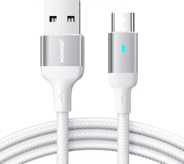 Joyroom USB - micro USB 2.4A cable for fast charging and data transfer 2m white (S-UM018A10)