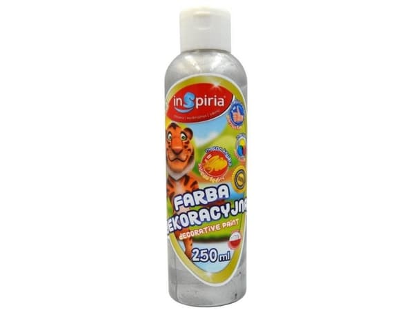 Dekormaling metallisk sølv 250ml