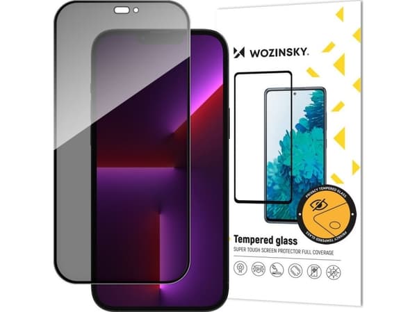 Wozinsky Privacy Glass Anti Spy suodatin iPhone 15 Pro Wozinsky Privacy Glass - lajittelu