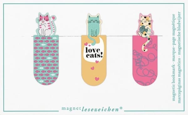 Mooses Magneettiset kirjanmerkit - Rakastaa kissoja