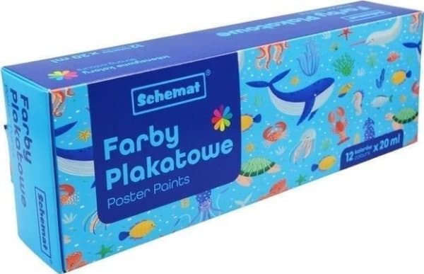 Plakat maler 20ml 12 farger