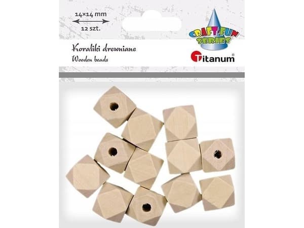 Titanum puukuutiot helmiä 12kpl