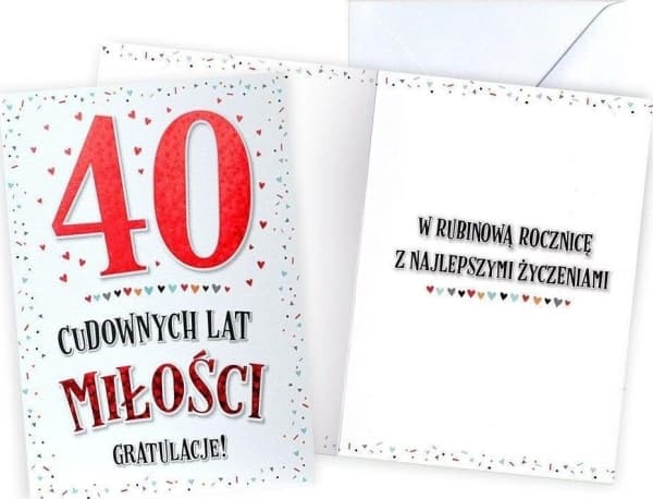 KUKARTKA Pass 40-års bryllupsdag