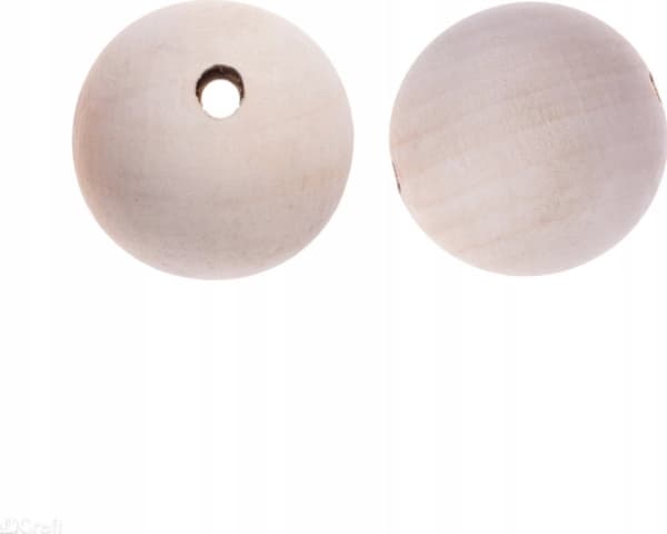 Träpärlor 50 mm kulor 2st