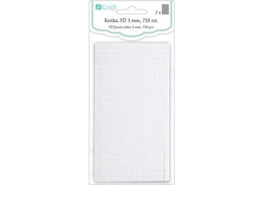 Axon 3D Adhesive Cube 3 mm 728 stk universal