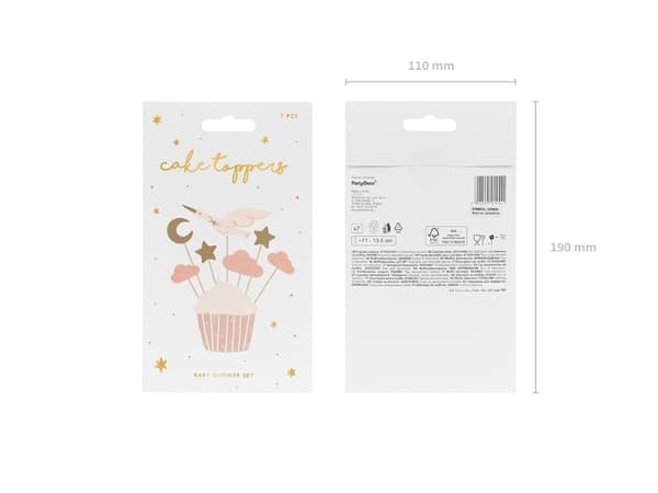 Party Dekor Muffins Dekorationer Stork 11-12cm 7st