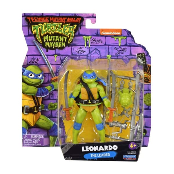 Turtles Mutant Mayhem Figur Leonardo, 12 cm