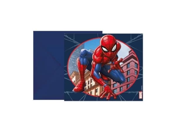 GoDan Kutsut kirjekuorineen Spiderman 6kpl