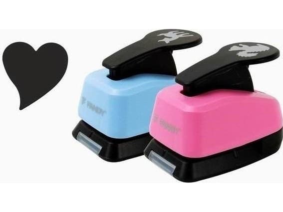 Decorative punch 25mm heart MIX CDON