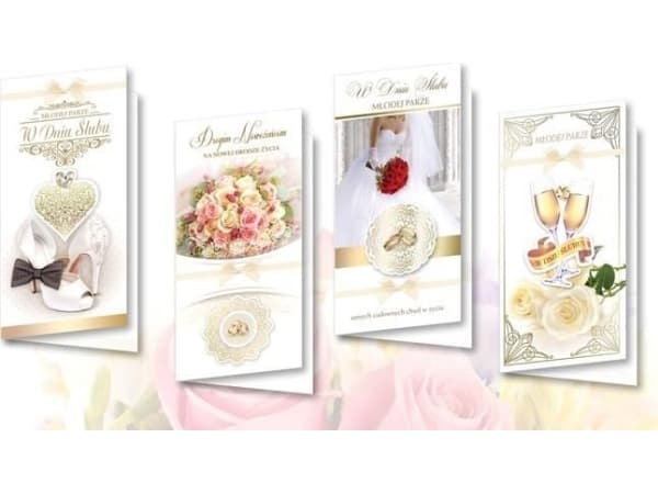 DL De Lux. gilded HS Wedding MIX card (10pcs) (collective work)
