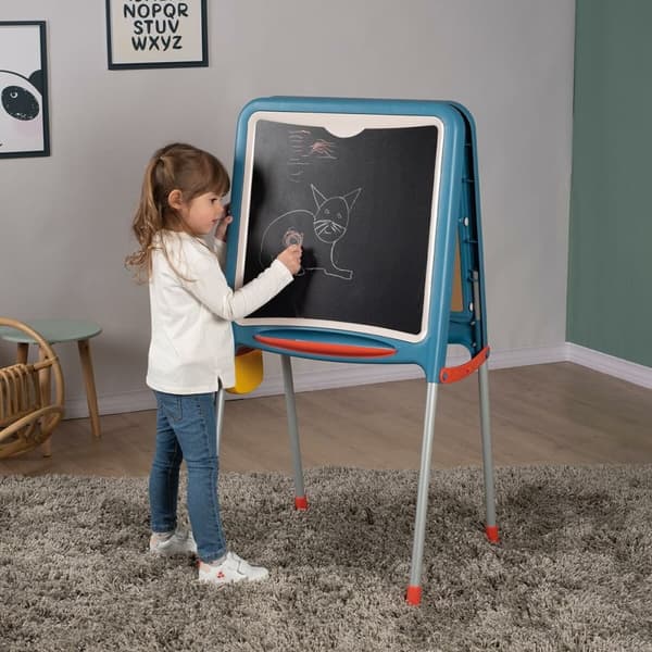Dobbeltsidet tavle Smoby Foldbar 80 Dele 105 x 49 x 52 cm