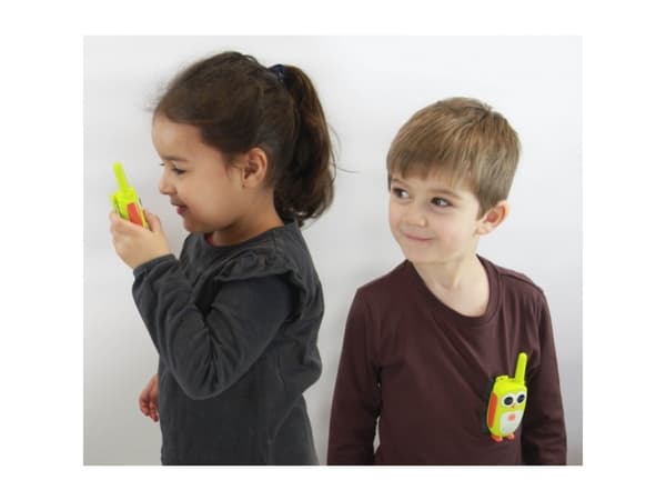 Buki Walkie Talkie Junior, Walkie talkie for barn, 4 år, Grønn, Oransje