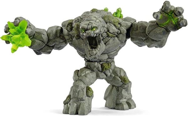 Stenmonster, slitstark och detaljerad monsterleksak med rörliga armar och roterande bål, fantastisk leksak för barn från 7 år och uppåt -