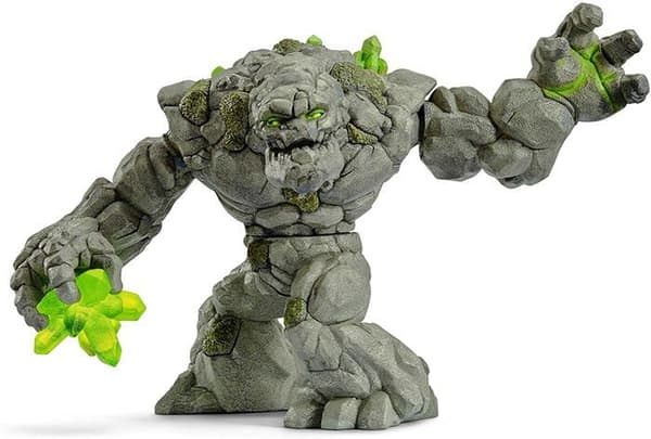 Stenmonster, slitstark och detaljerad monsterleksak med rörliga armar och roterande bål, fantastisk leksak för barn från 7 år och uppåt -