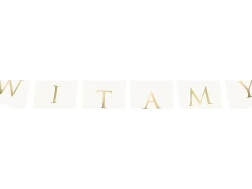 Party Deco Banner, Welcome, hvit, 80 cm universal
