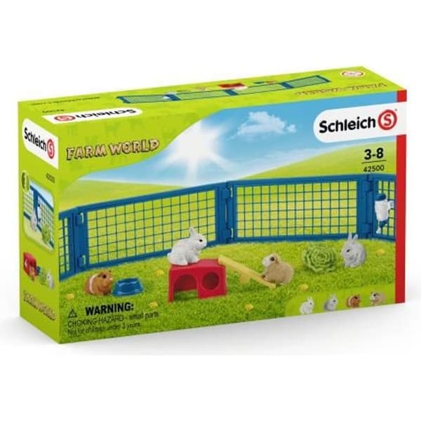 Hus för kaniner och marsvin - SCHLEICH - Farm World - Från 3 år - Flerfärgad