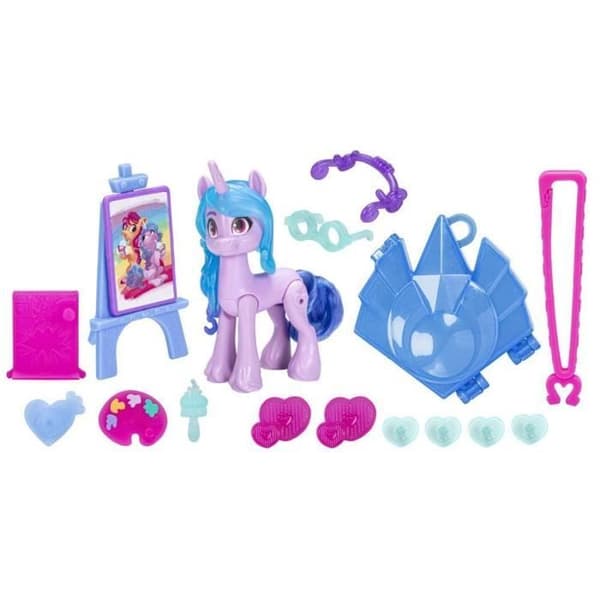 Figurin - HASBRO - Izzy Moonbow - Enhörning - 7,5 cm - Modeaccessoarer