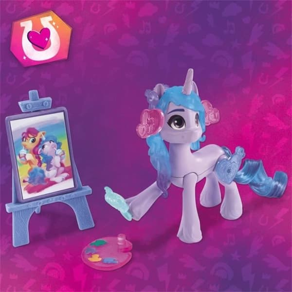 Figurin - HASBRO - Izzy Moonbow - Enhörning - 7,5 cm - Modeaccessoarer