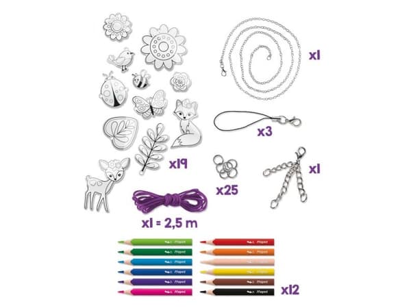 Maped 907400, Kit för tillverkning av smycken för barn, 6 År, Metall, Plast, Multifärg, 62 styck