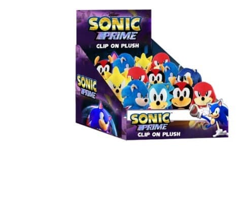 P.m.i. Sonic Prime- Clip On Plush Character 15cm [assorted] (s1)
