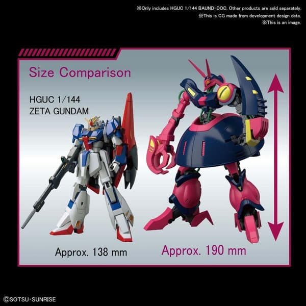 Samlerobjekter Bandai 1/144 NRX-055 BAUND DOC