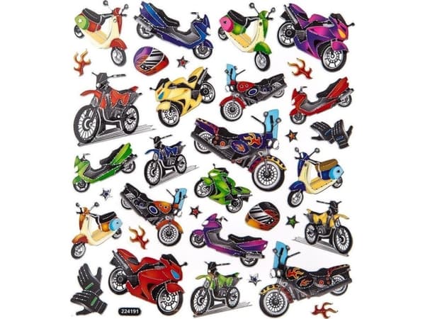 Klistermärken för motorcyklar 34 st