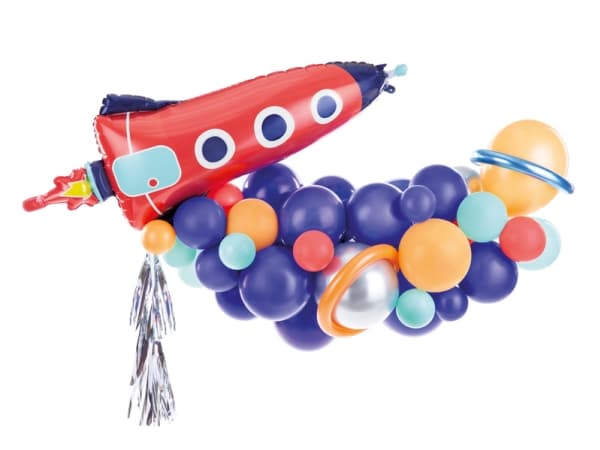 PartyDeco GBN9, Toy balloon, Kalvo, Sininen, Oranssi, Punainen, Hopea, Turkoosi, Juhlateema, Muotoiltava ilmapallo, 8 vuosi/vuosia