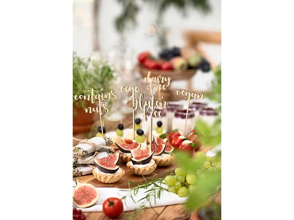 PartyDeco KPT55-100, Kakku, kultainen, 1 kpl, 16 cm, 100 mm, 20 mm