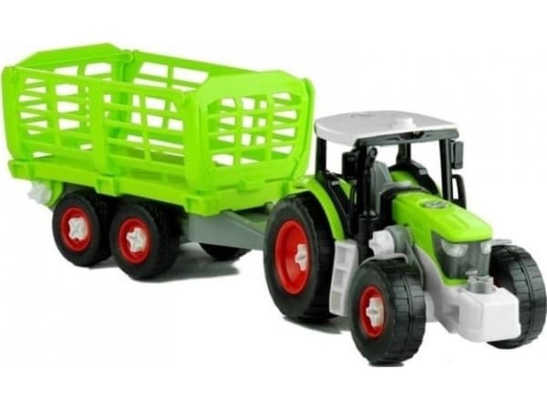 Lean Sport Traktor med öppningsbar släpvagn 43 cm