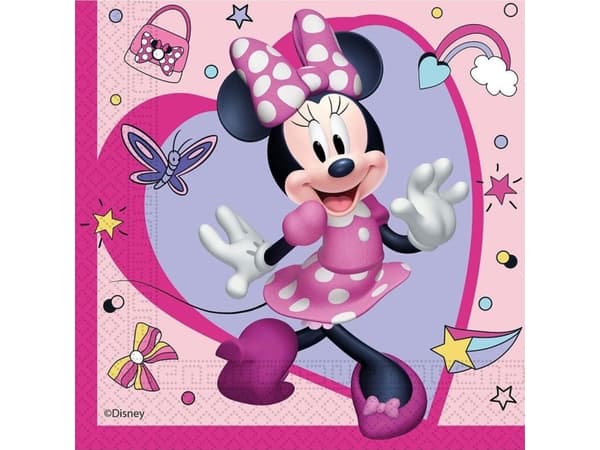 GoDan Papirservietter Minnie Mouse 33x33cm 20 stk