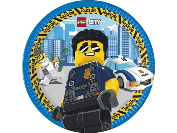 Lego City papperstallrikar