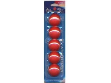 Whiteboard magnets 35mm/5 red.TETIS
