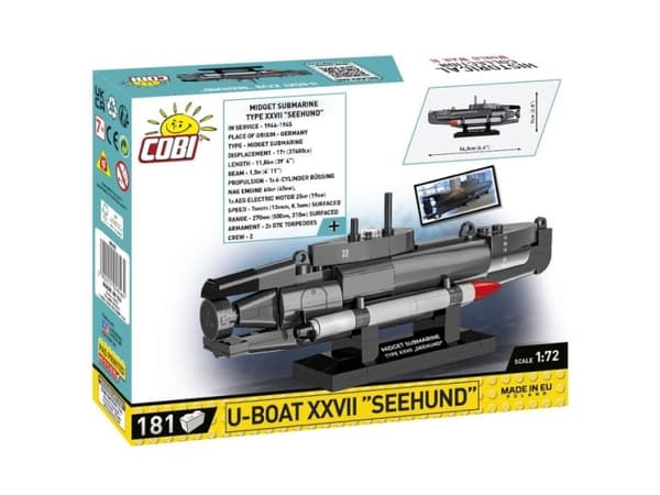 COBI U-Boat XXVII Seehund, Byggesett, 181 stykker
