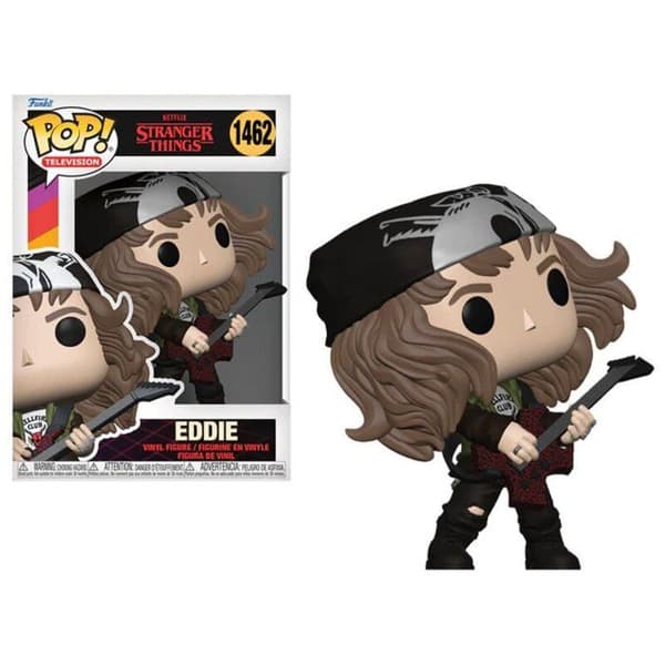 Figurine Pop! - Funko - Stranger Things - Hunter Eddie - Grå - Med gitarr