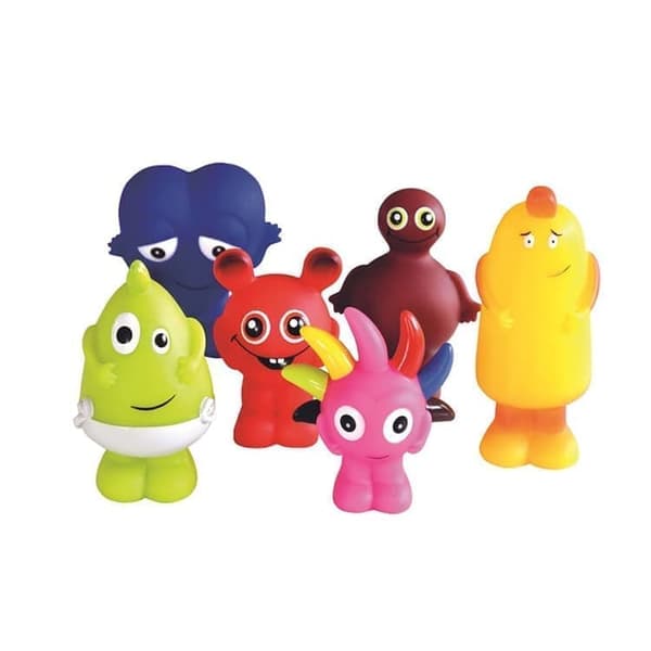 Babblarna plastfigurer - Babba, Bibbi,Bobbo, Dadda, Diddi och Doddo