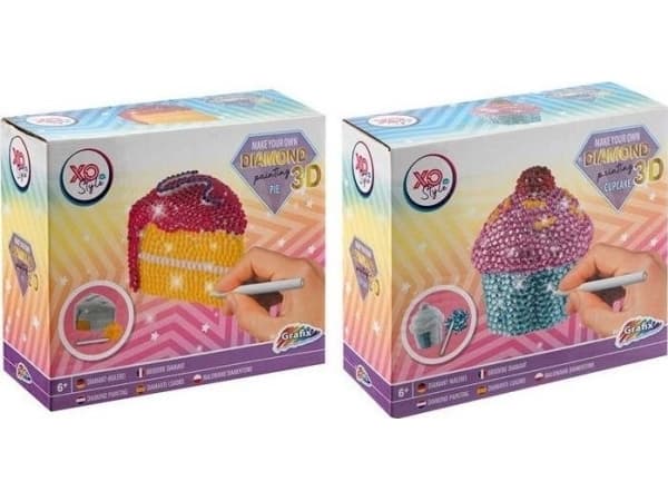 3D diamantmosaikk cupcake/kake