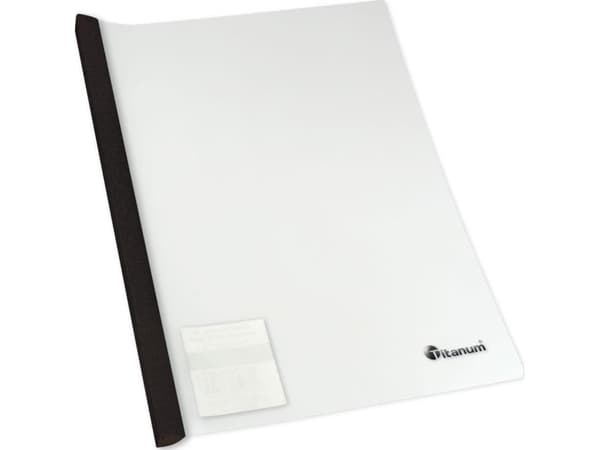 PP A4 50K svart stripeomslag (12 stk.)