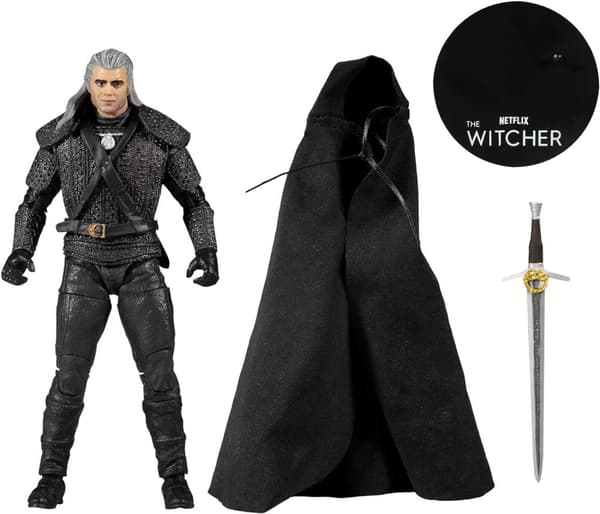 Witcher Action Figure Geralt of Rivia Netflix 18cm