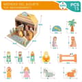 Miniatyrbillede 7 af 7: Betlehem dekoration Woomax 24,5 x 20,5 x 24,5 cm (15 Dele) (6 enheder)
